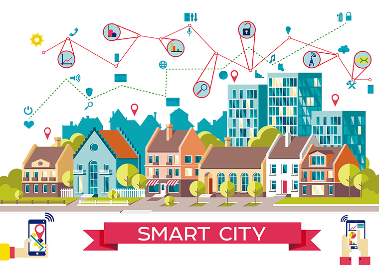 illustration smart city